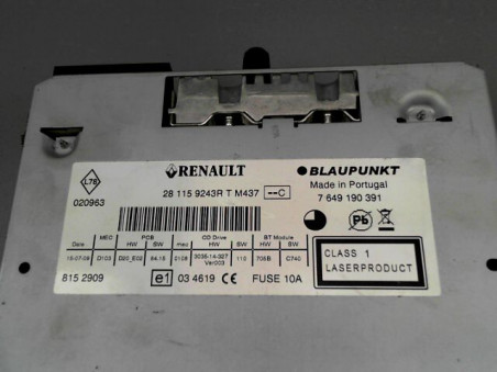 AUTORADIO RENAULT MEGANE 2009