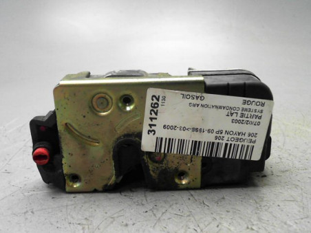 SYSTEME CONDAMNATION ARRIERE GAUCHE PEUGEOT 206 2003