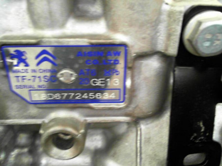 BOITE A VITESSE AUTOMATIQUE PEUGEOT 2008 Phase 1 2013-... 1.2 THP 110 / PureTech 110