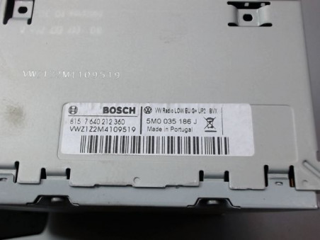 AUTORADIO VOLKSWAGEN POLO V Phase 1 (6R) 2009-2014