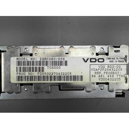 AUTORADIO PEUGEOT 206 1998-2009