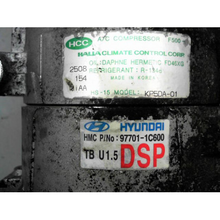 COMPRESSEUR AIR CONDITIONNE HYUNDAI GETZ Phase 2 2005-2010