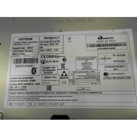 AUTORADIO RENAULT TWINGO III 2014-...